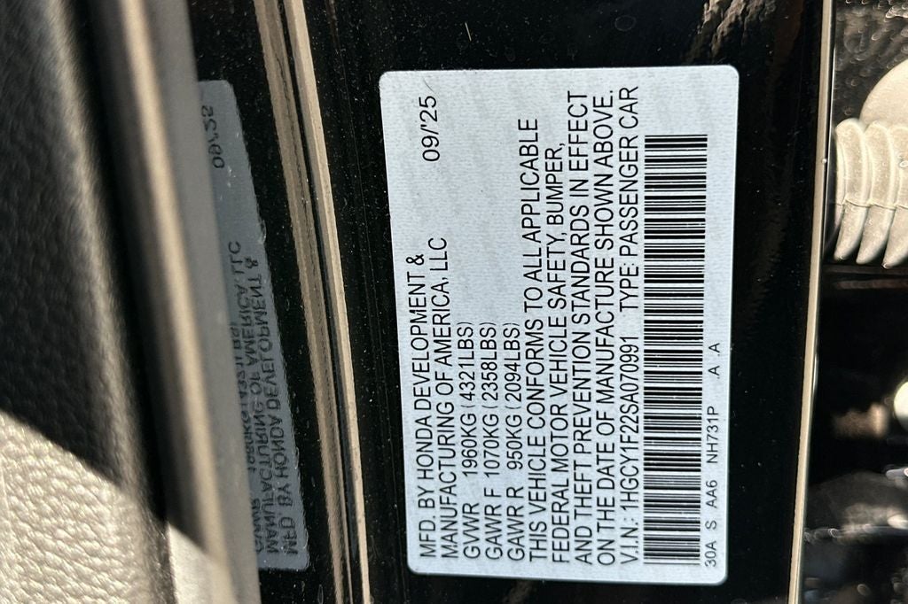 2025 Honda Accord LX