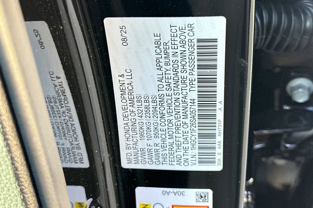 2025 Honda Accord LX