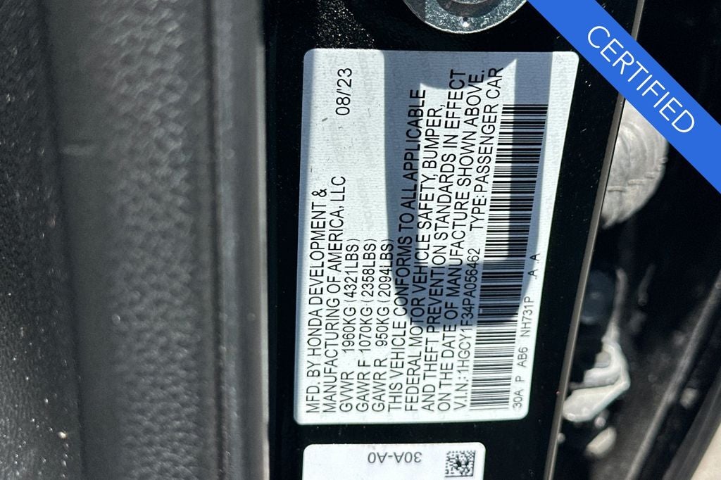 2023 Honda Accord EX