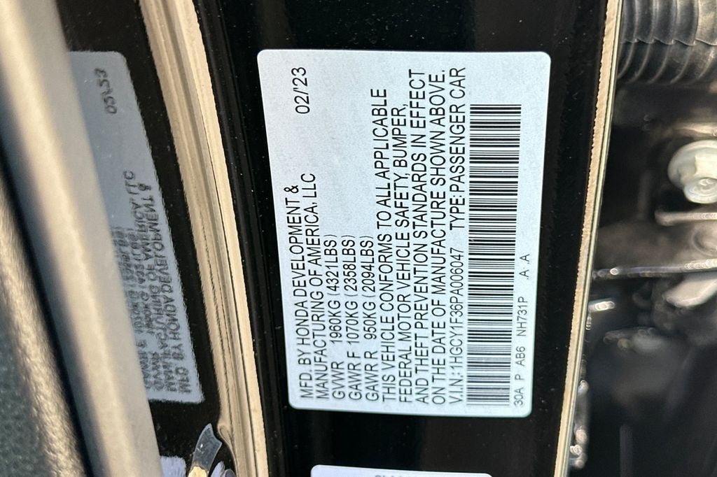 2023 Honda Accord EX