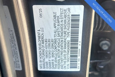 2025 Honda Accord SE