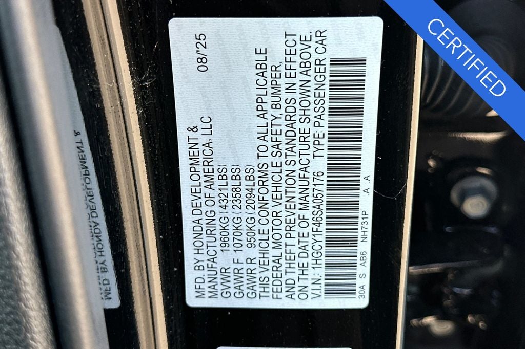 2025 Honda Accord SE