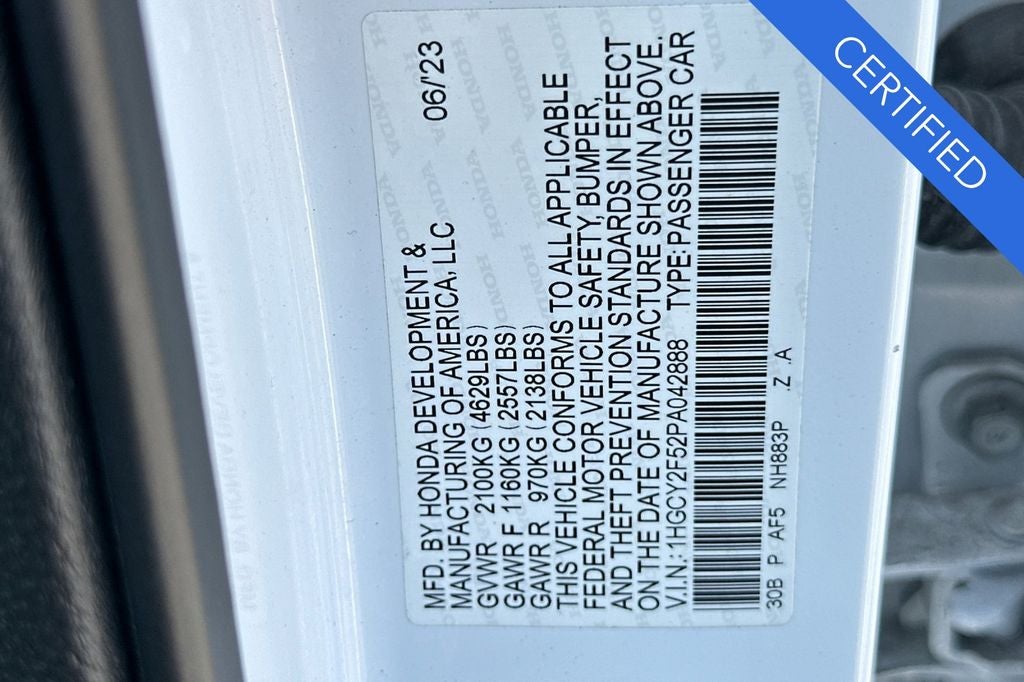 2023 Honda Accord Hybrid Sport