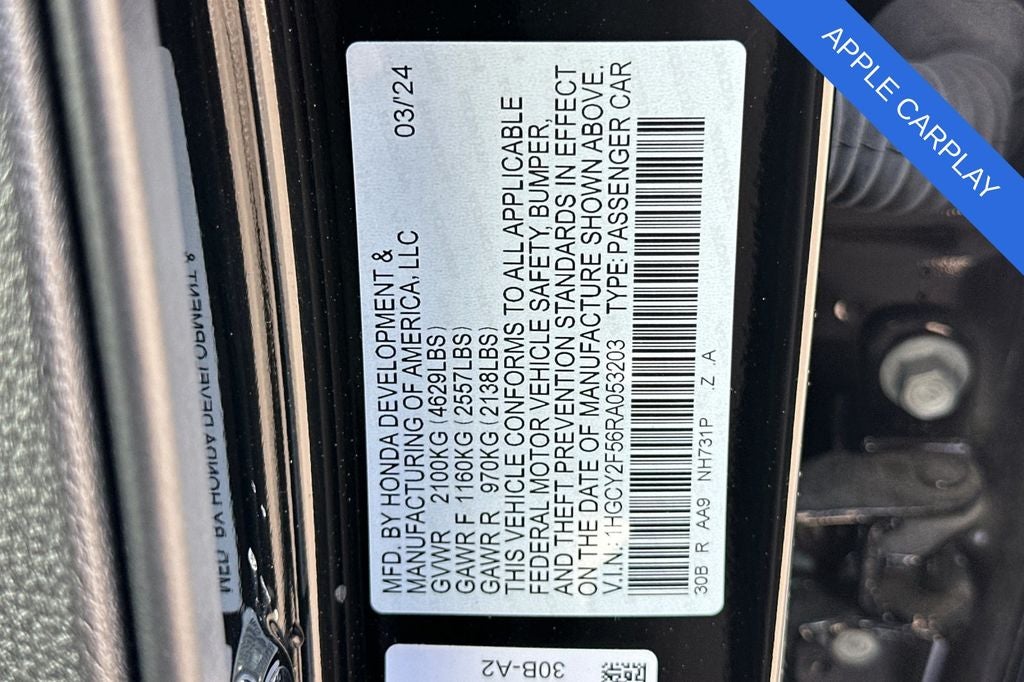 2024 Honda Accord Hybrid Sport