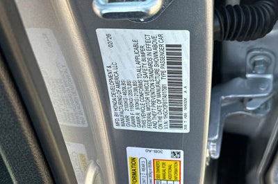 2026 Honda Accord Hybrid EX-L