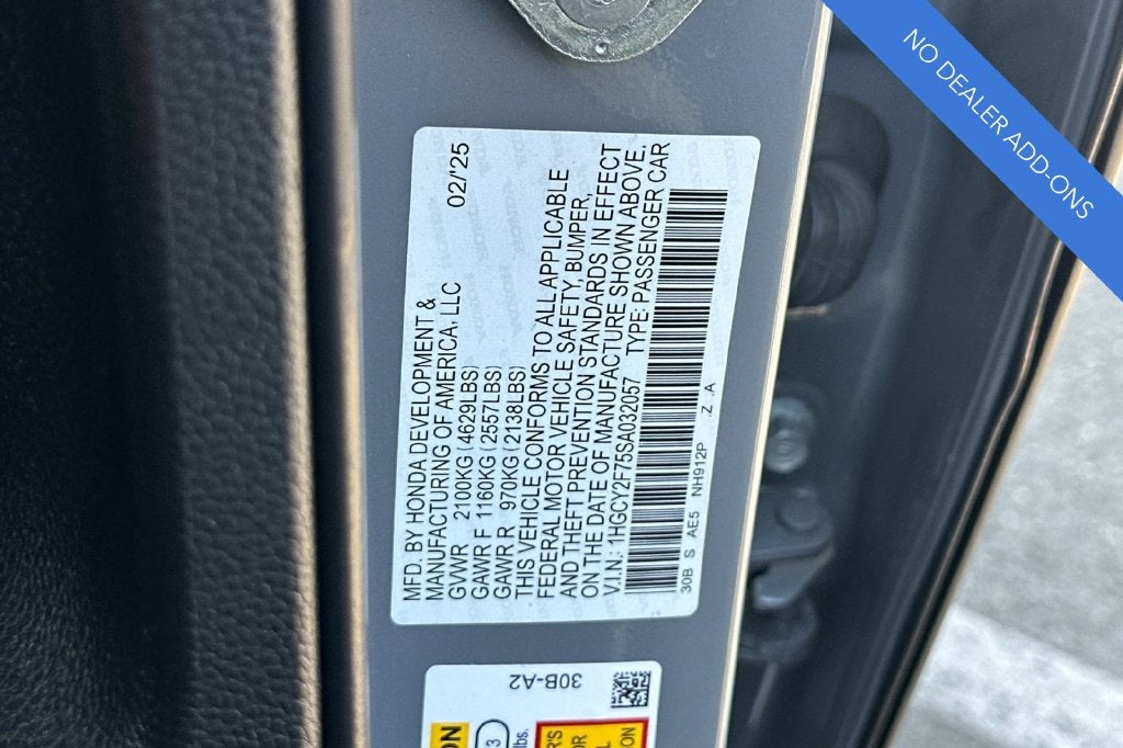 2025 Honda Accord Hybrid Sport-L