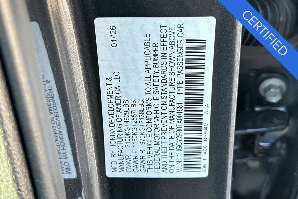 2026 Honda Accord Hybrid Touring