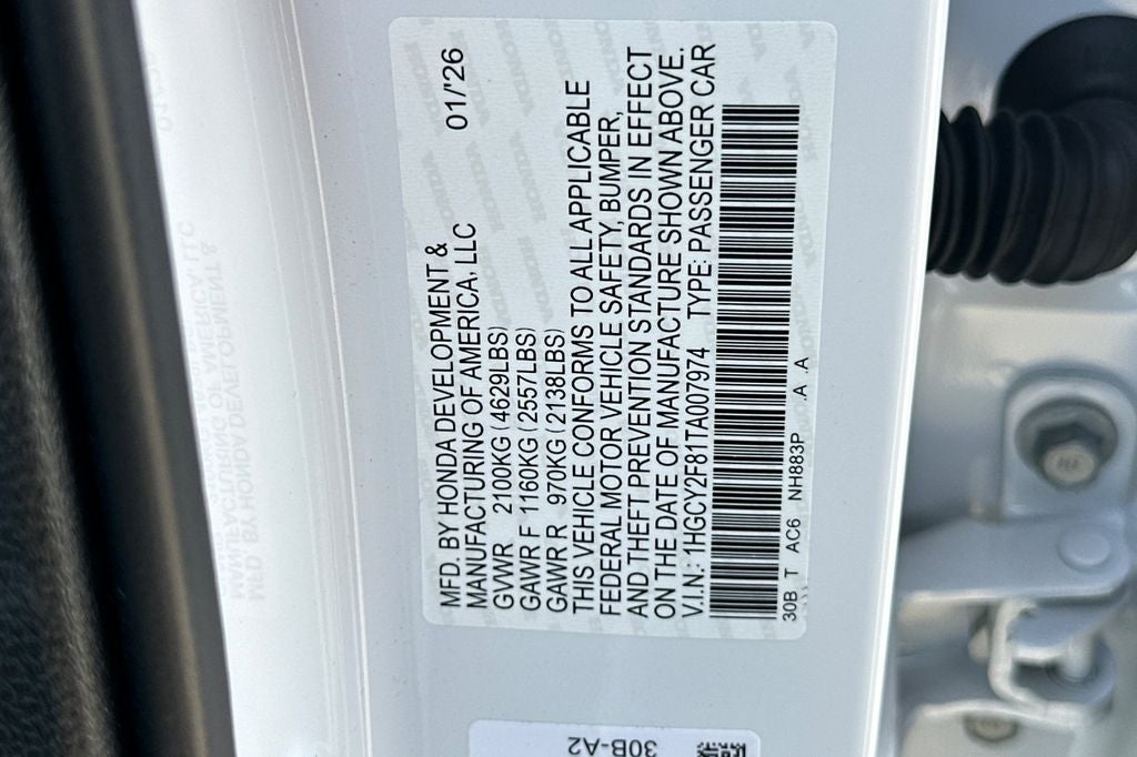 2026 Honda Accord Hybrid Touring