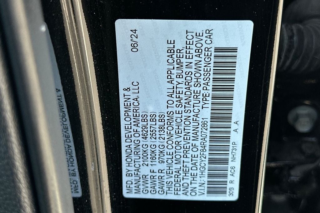 2024 Honda Accord Hybrid Touring