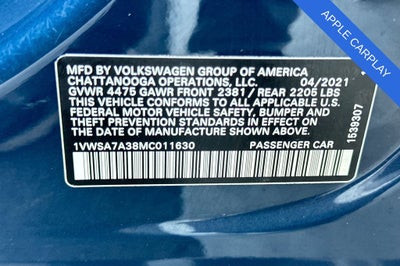 2021 Volkswagen Passat 2.0T SE