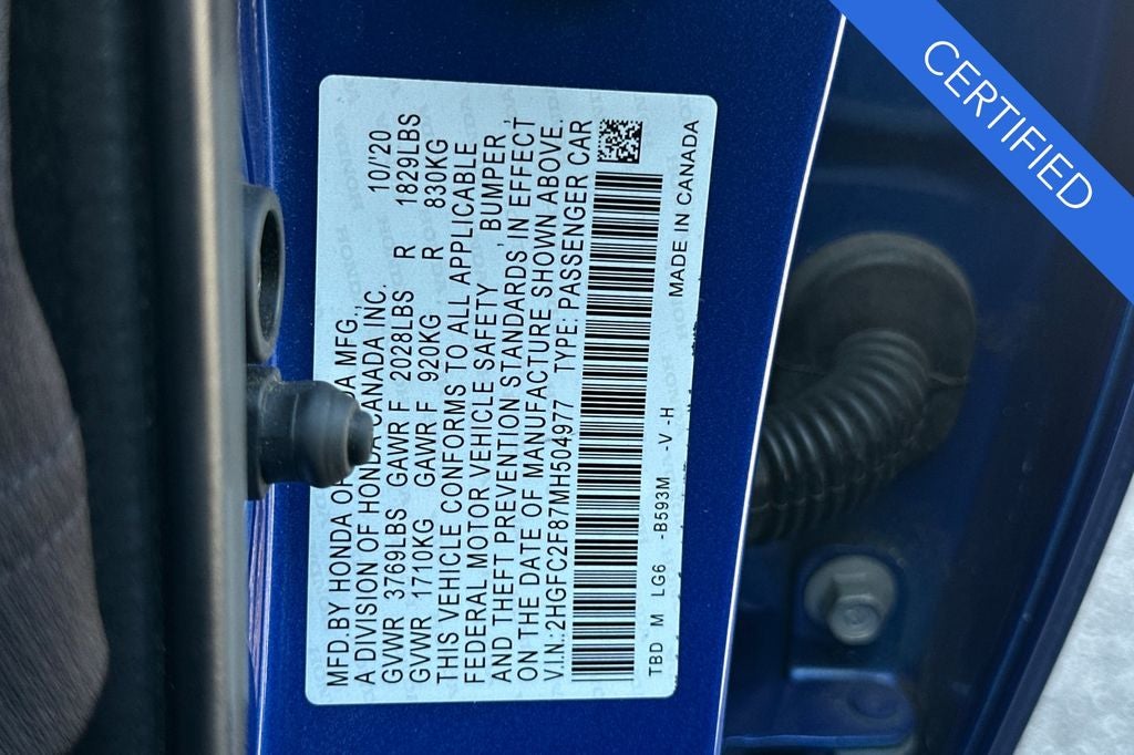 2021 Honda Civic Sport