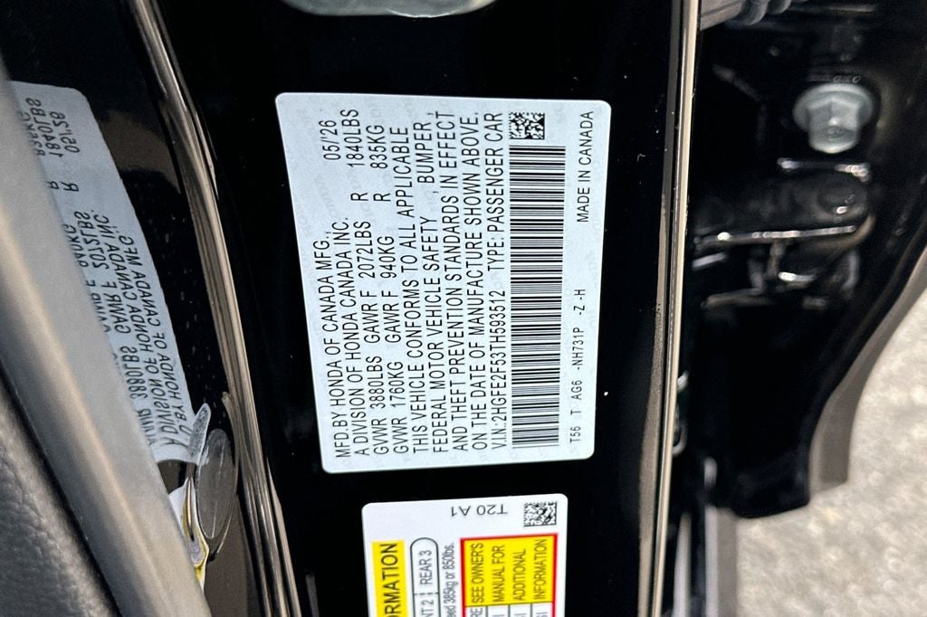 2026 Honda Civic Sport