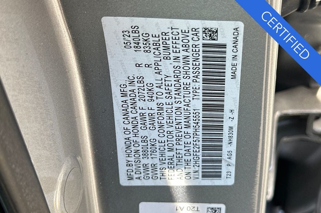 2023 Honda Civic Sport