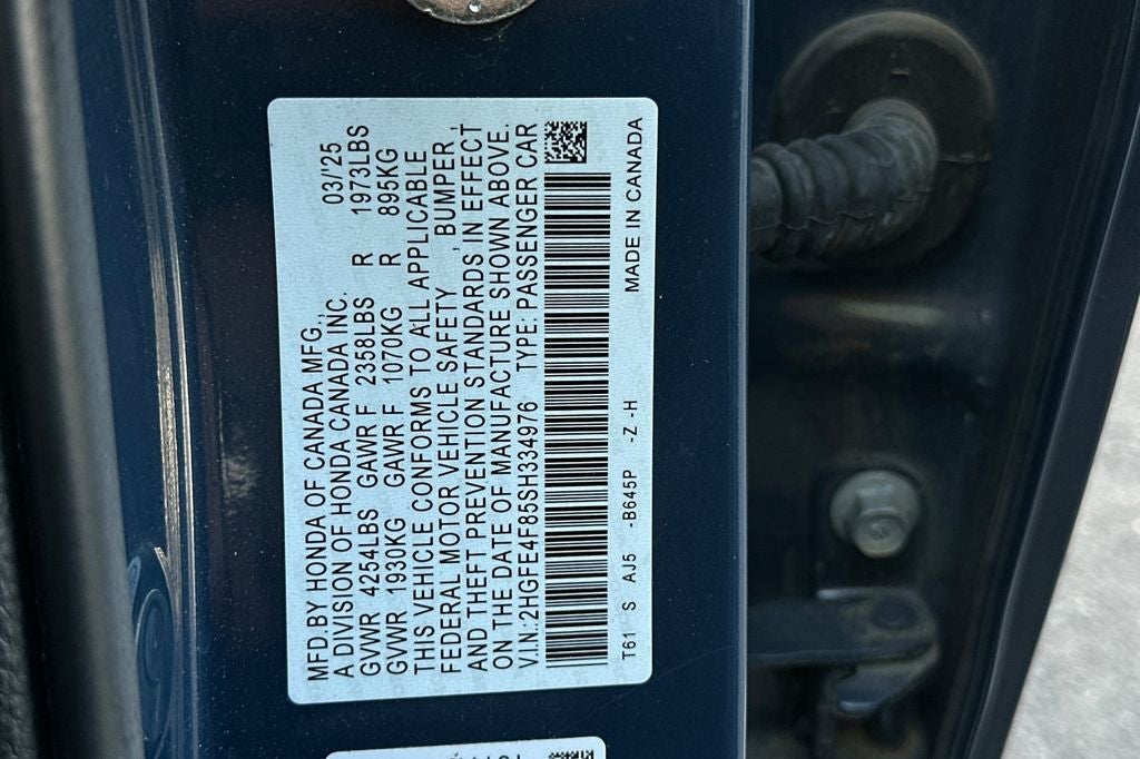 2025 Honda Civic Hybrid Sport Touring