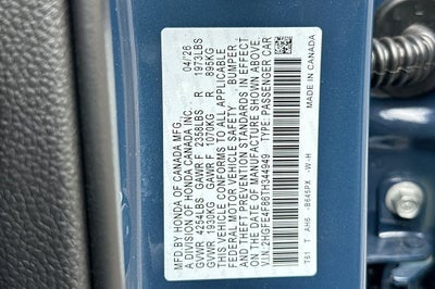 2026 Honda Civic Hybrid Sport