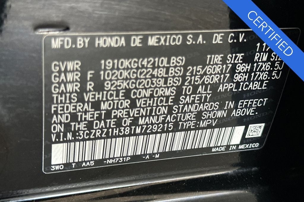 2026 Honda HR-V LX
