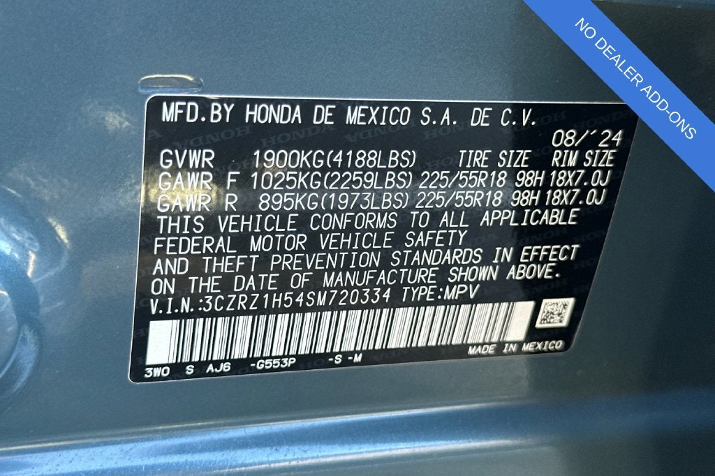 2025 Honda HR-V Sport
