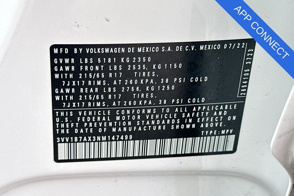2022 Volkswagen Tiguan 2.0T S