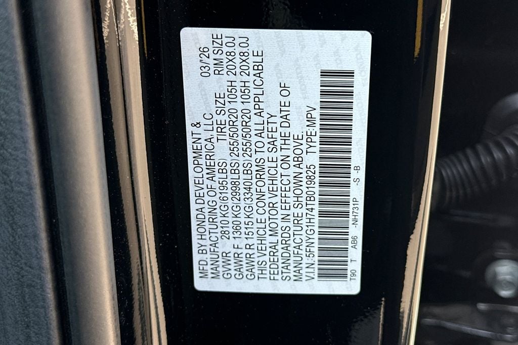 2026 Honda Pilot Touring