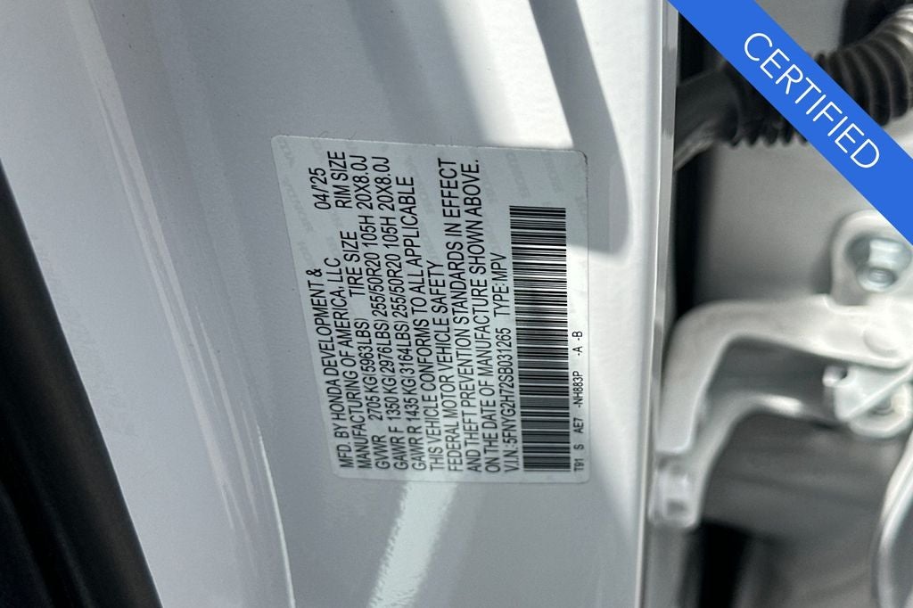 2025 Honda Pilot Touring