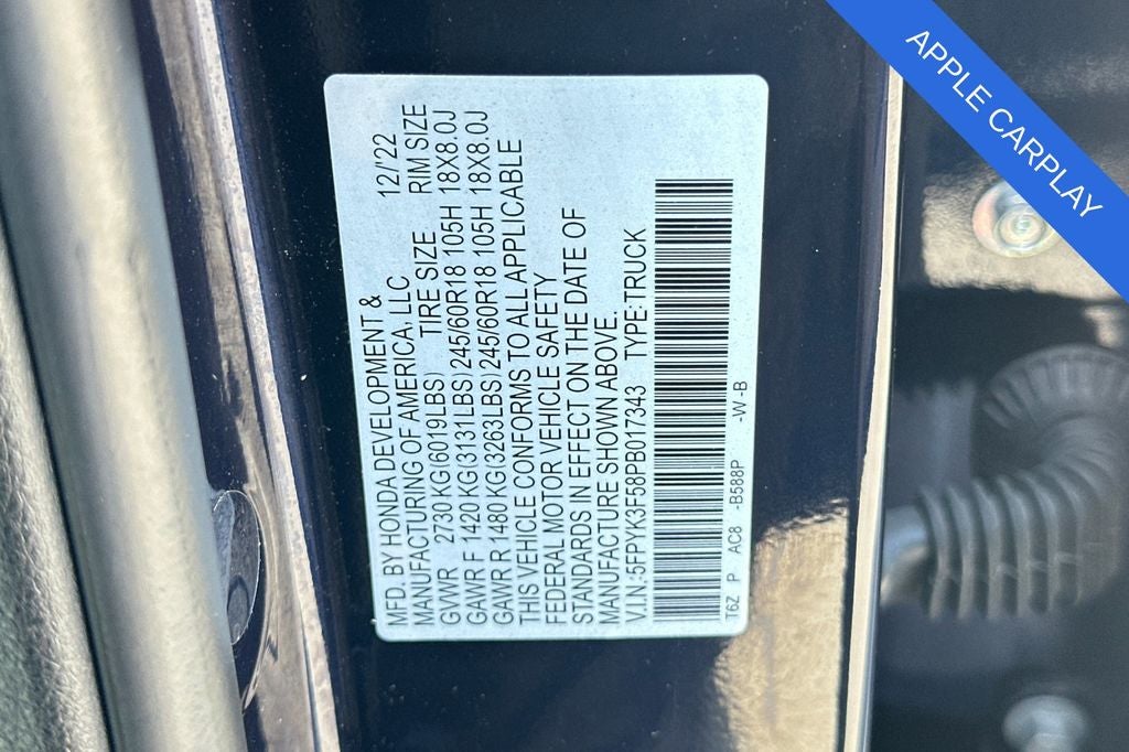 2023 Honda Ridgeline RTL