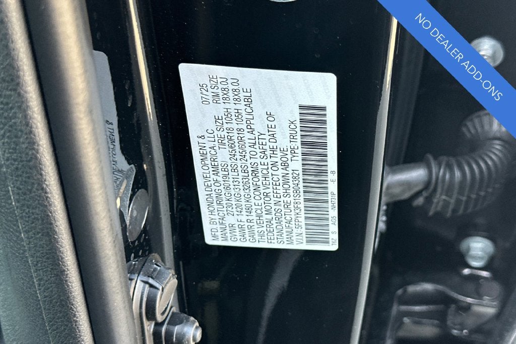 2025 Honda Ridgeline Black Edition
