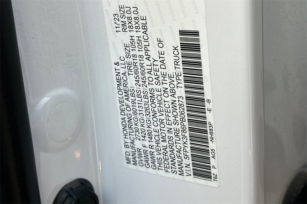 2023 Honda Ridgeline Black Edition