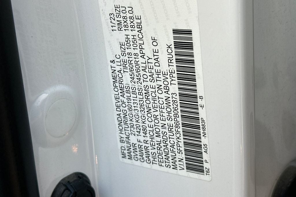 2023 Honda Ridgeline Black Edition