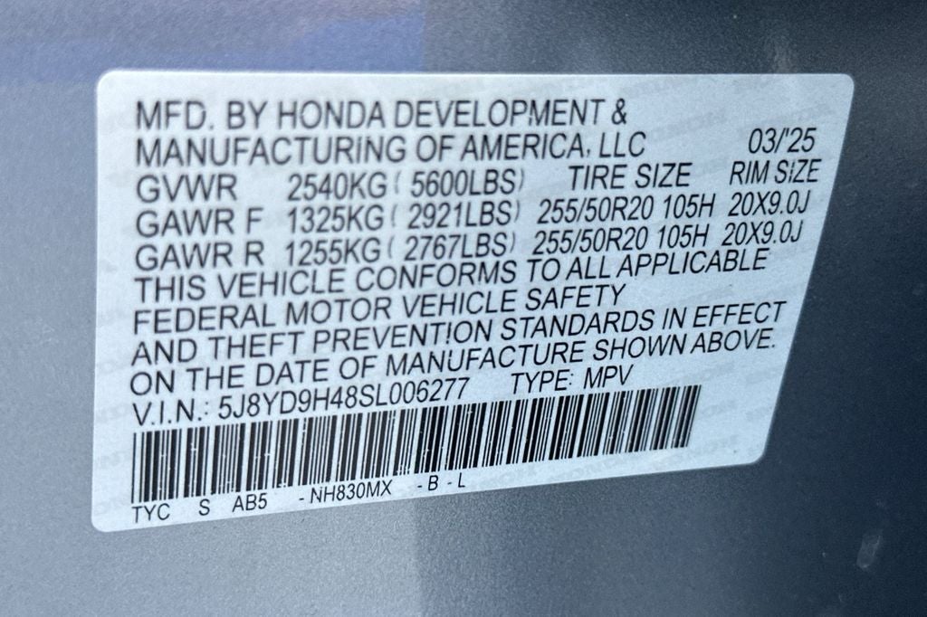 2025 Acura MDX Technology Package