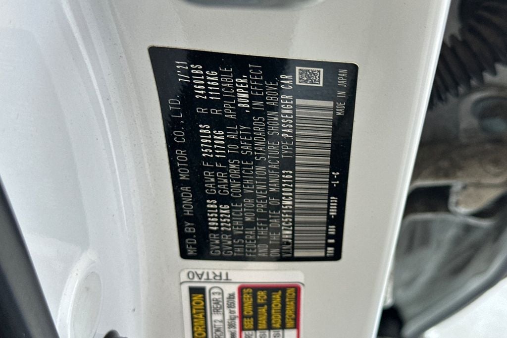 2021 Honda Clarity Plug-In Hybrid Base