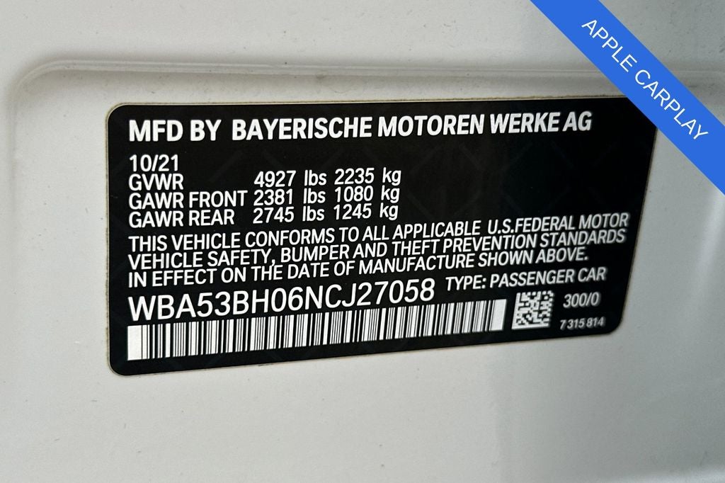 2022 BMW 5 Series 530i