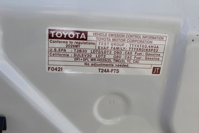 2026 Toyota Tacoma SR