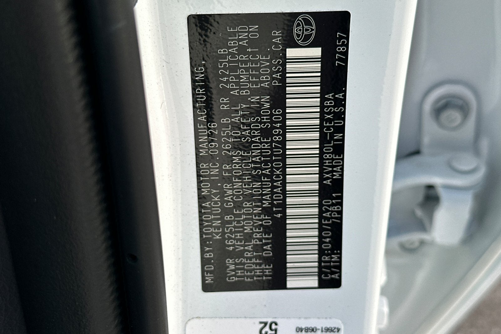 2026 Toyota Camry SE