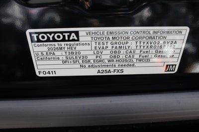 2026 Toyota CAMRY SE