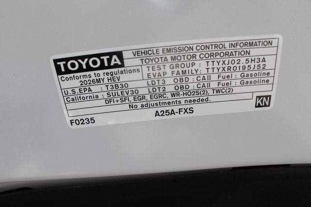 2026 Toyota Sienna XLE 8 Passenger