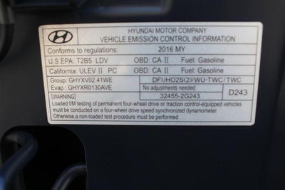 2016 Hyundai Santa Fe Sport 2.4 Base