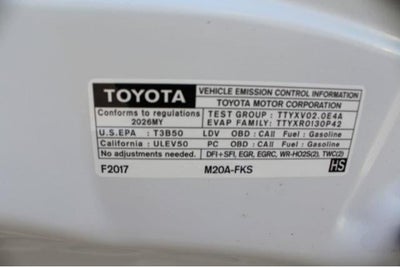 2026 Toyota Corolla LE