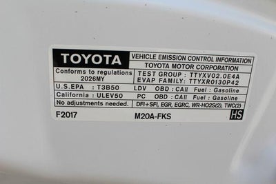 2026 Toyota Corolla SE