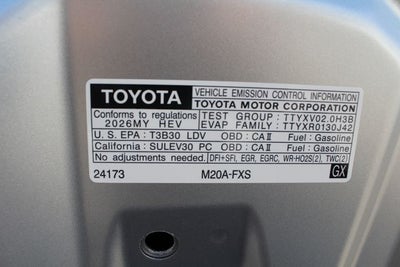 2026 Toyota Prius XLE