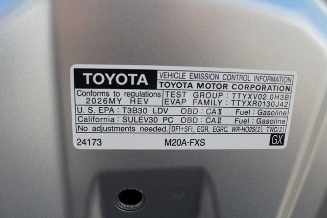 2026 Toyota Prius XLE