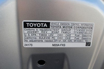 2026 Toyota Prius XLE