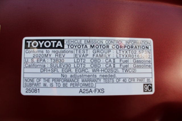 2020 Toyota RAV4 Hybrid LE