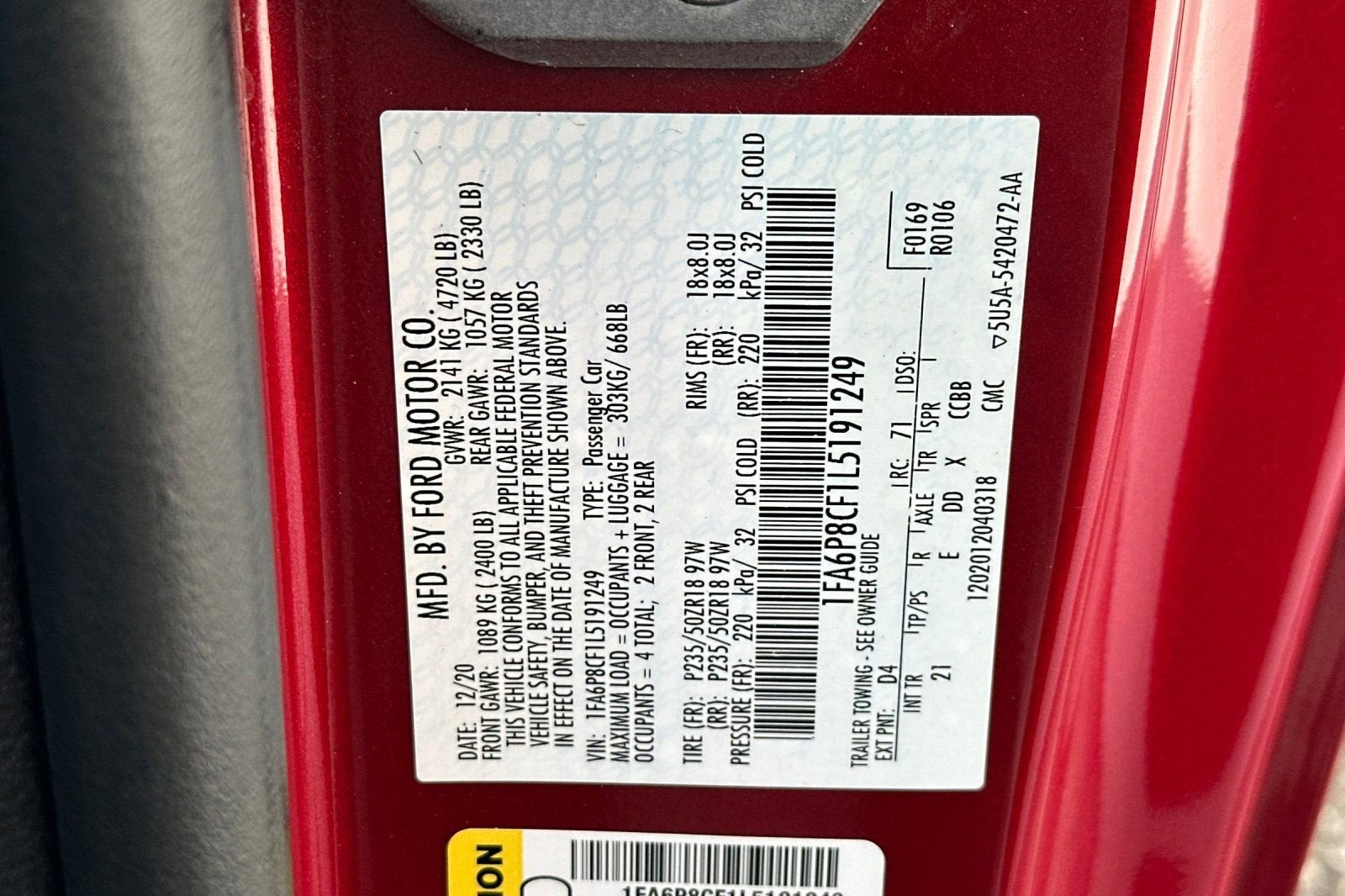 2020 Ford Mustang GT