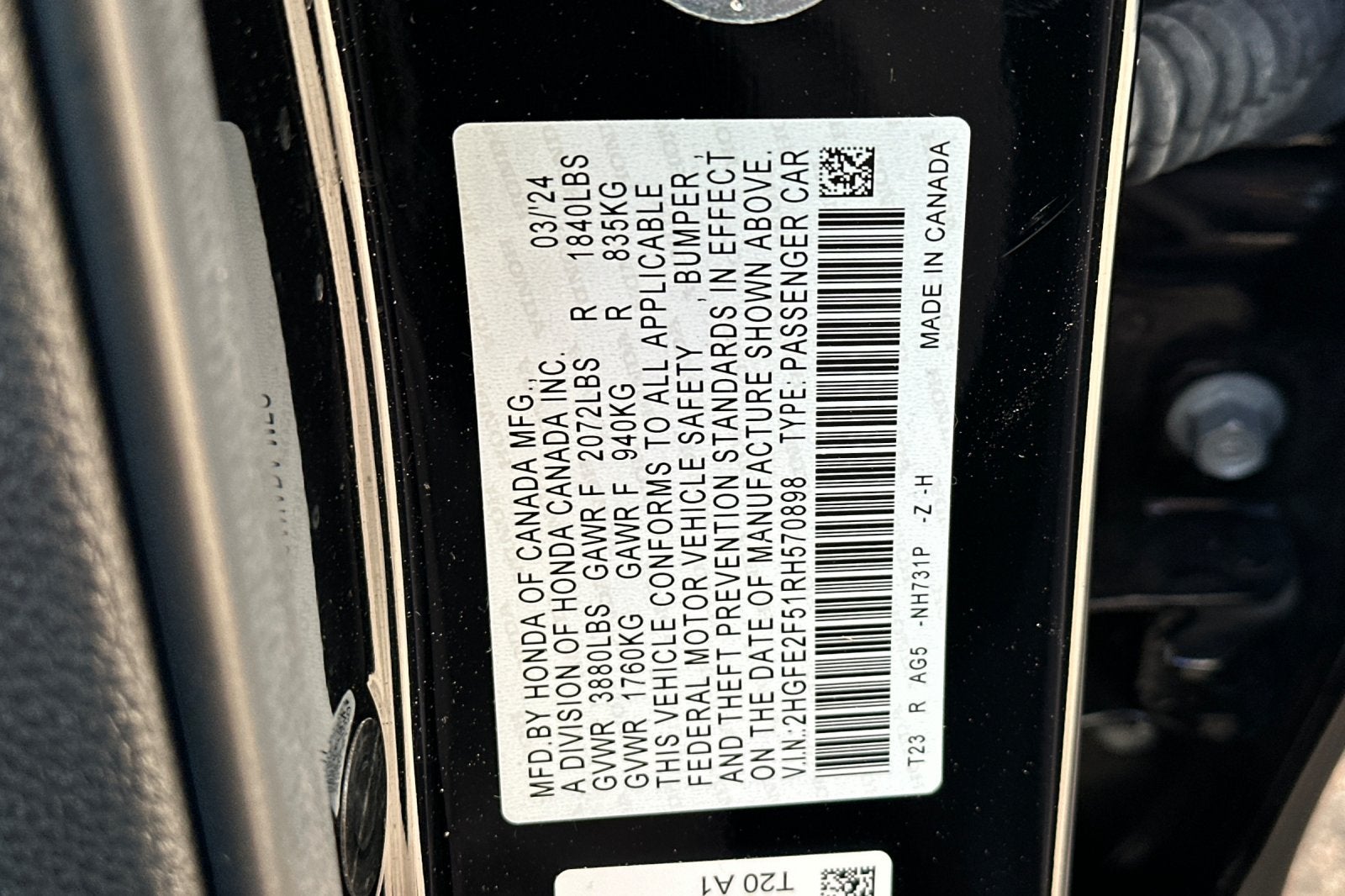 2024 Honda Civic Sedan Sport