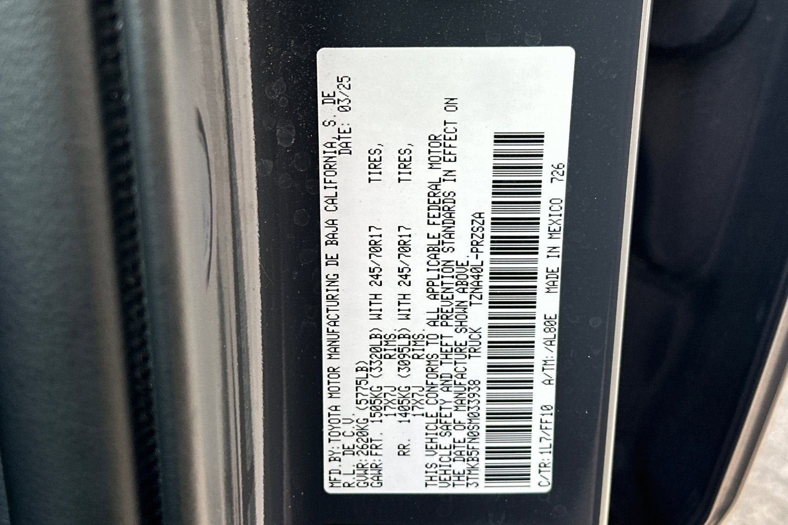 2025 Toyota Tacoma 2WD SR5