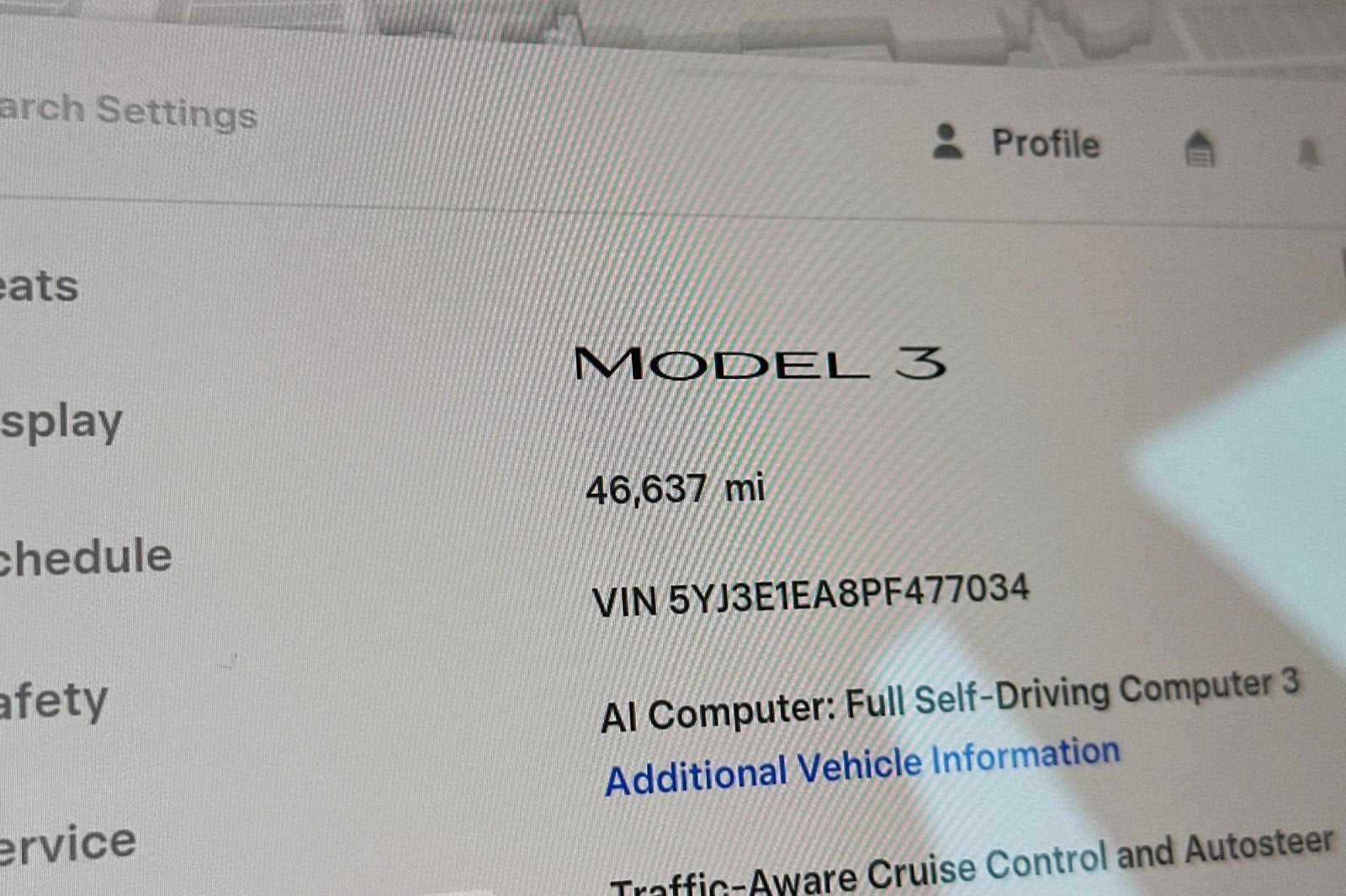 2023 Tesla Model 3 NA