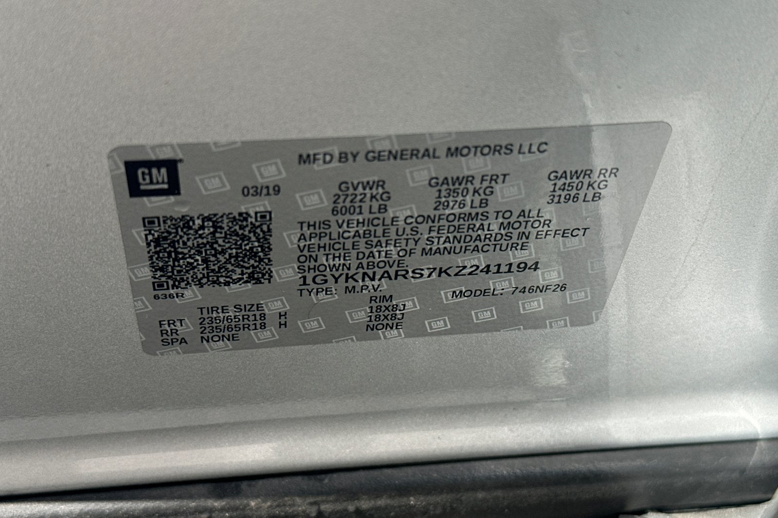 2019 Cadillac XT5 FWD