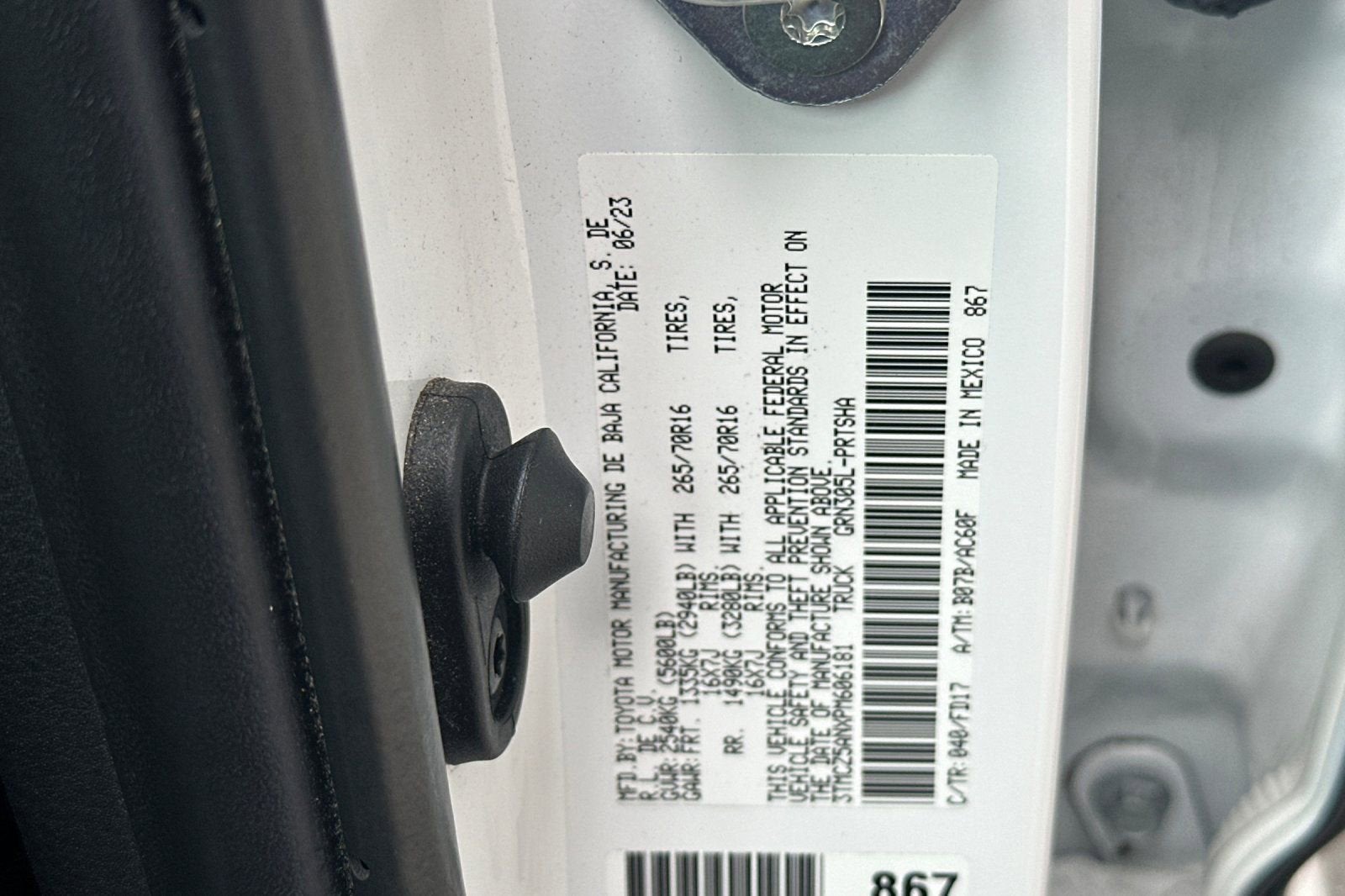 2023 Toyota Tacoma TRD Sport