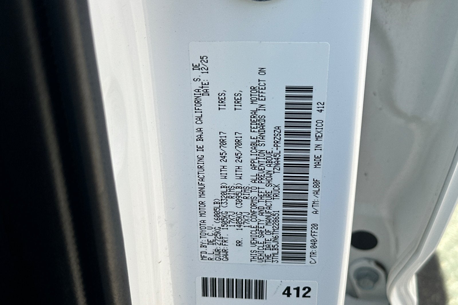 2026 Toyota Tacoma 4WD SR5