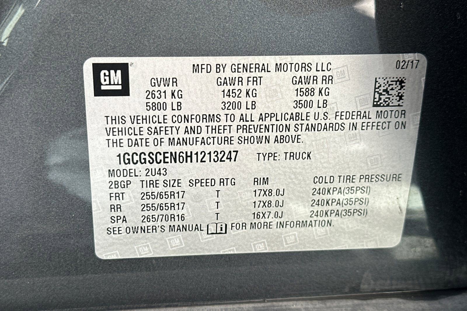 2017 Chevrolet Colorado 2WD LT